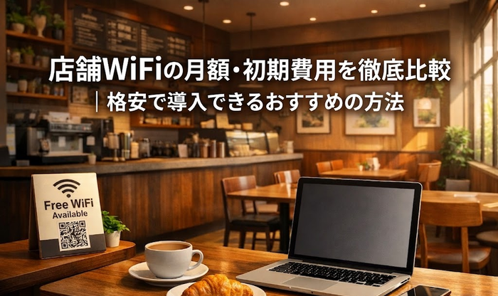 店舗WiFiの月額・初期費用を徹底比較｜安い価格で導入できるおすすめの方法