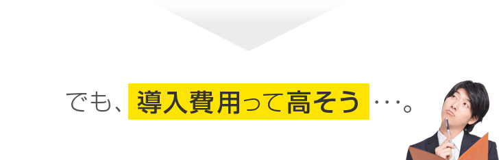 でも、導入費用って高そう