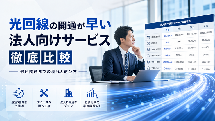 光回線 開通 早い
